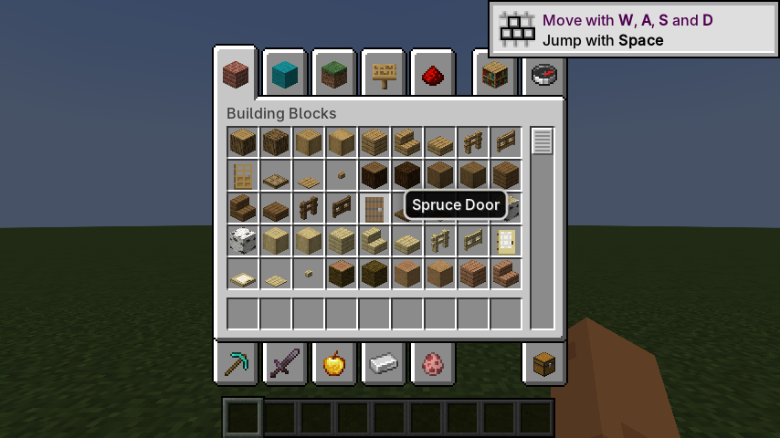 Minecraft 1.21.4 Fabric Modern UI inventory golden