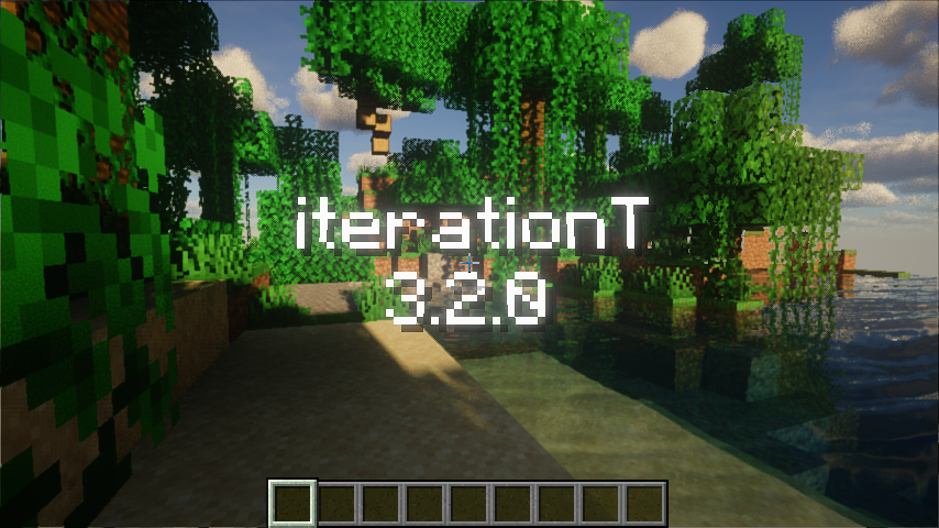 Minecraft 1.21.4 Fabric Iris iterationT in-world golden