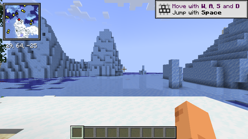 Minecraft 1.21.4 Fabric Xaero's Minimap normal-world golden