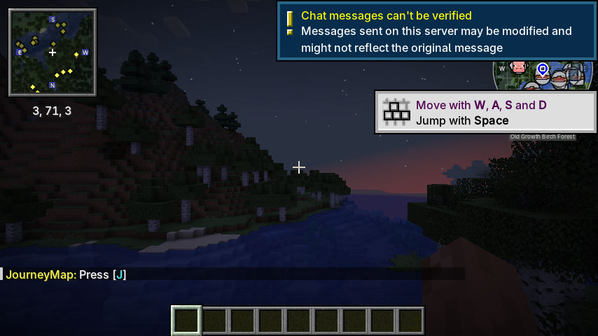 Minecraft 1.21.4 Fabric common mods in-world golden