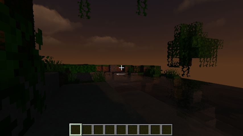 Minecraft 1.21.4 Fabric Iris MakeUP UltraFast in-world golden