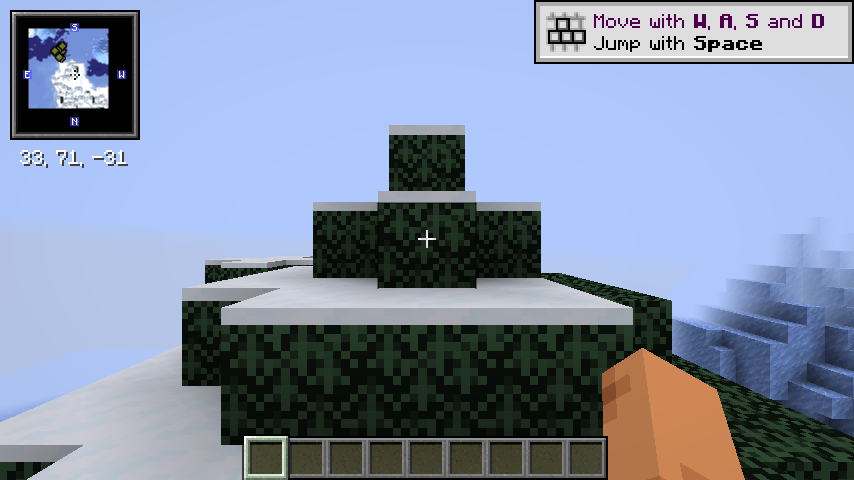 Minecraft 1.21.4 Fabric Xaero's Minimap normal-world golden