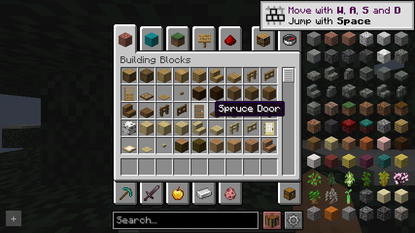 Minecraft 1.21.4 Fabric REI inventory normal-world golden