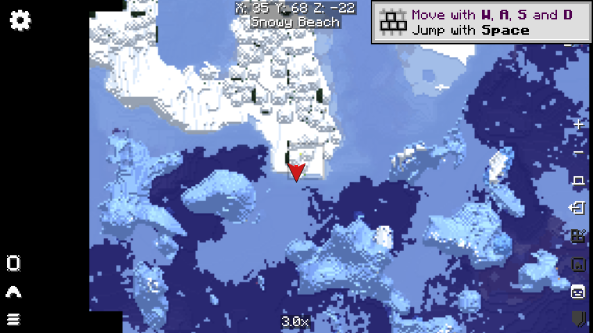 Minecraft 1.21.4 Fabric Xaero's World Map normal-world golden