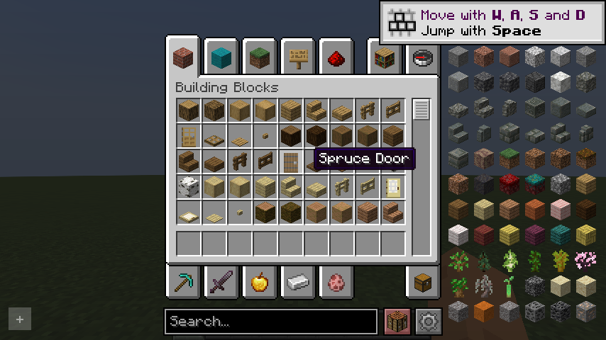 Minecraft 1.21.4 Fabric REI inventory golden