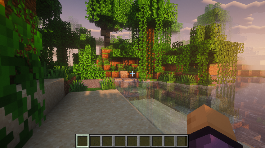Minecraft 1.21.4 Fabric Iris Complementary Reimagined in-world golden
