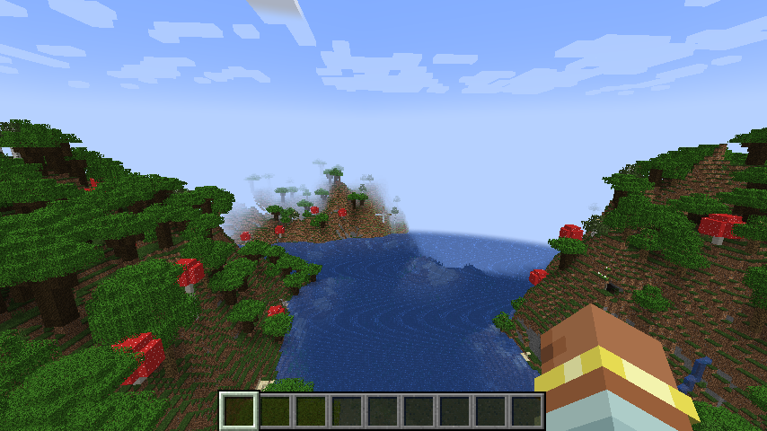 Minecraft 1.21.4 render distance 12 in-world golden